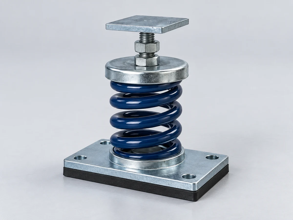 减震器 — 承载弹簧 · 底座安装